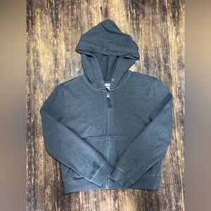 Cat & Jack Grey Girls Zip Up Hooded Jacket